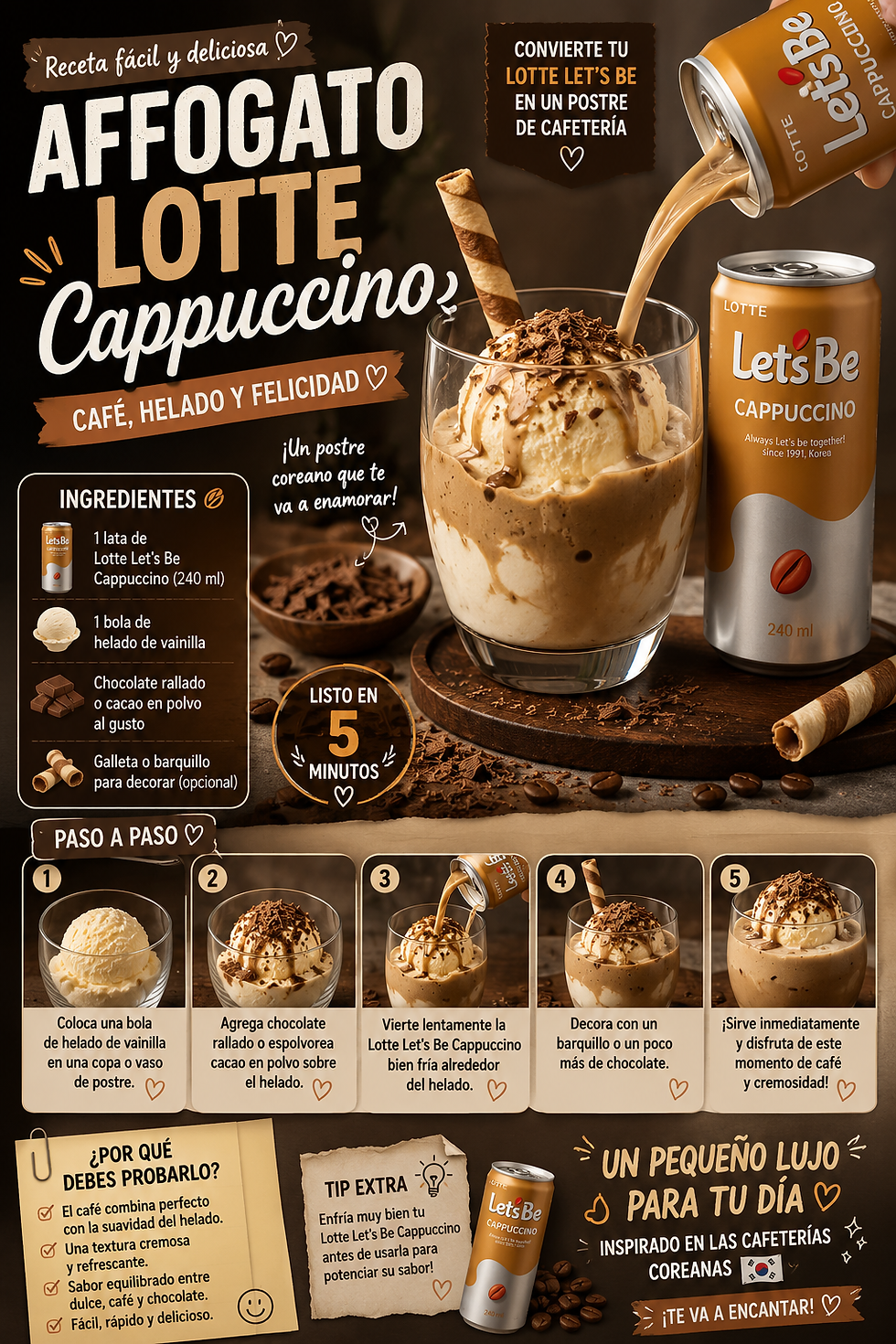 Lotte Cappuccino Affogato Coreano
