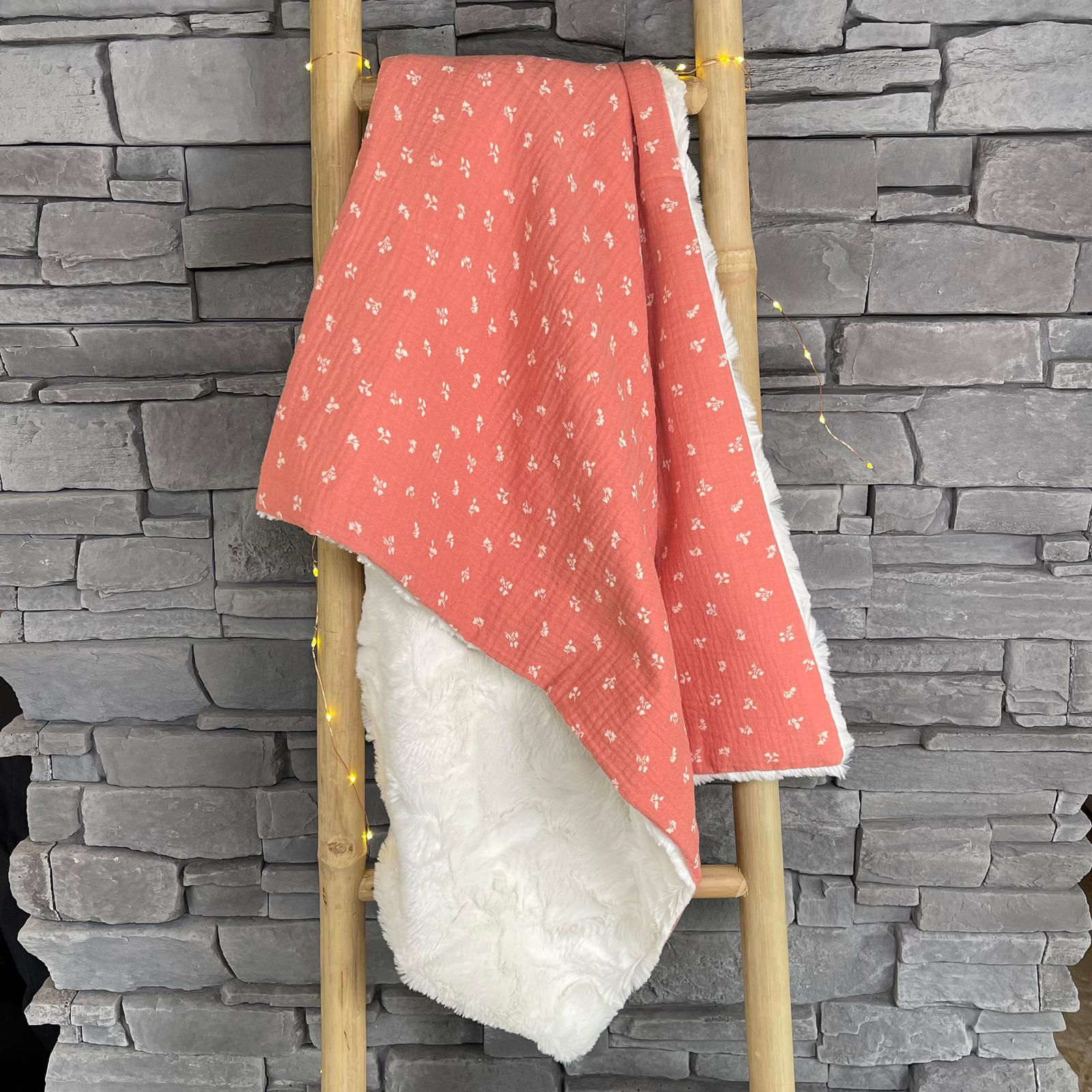 Marsala petites fleurs & Fourrure