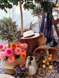 paniers mariage, valises vintage mariage, location