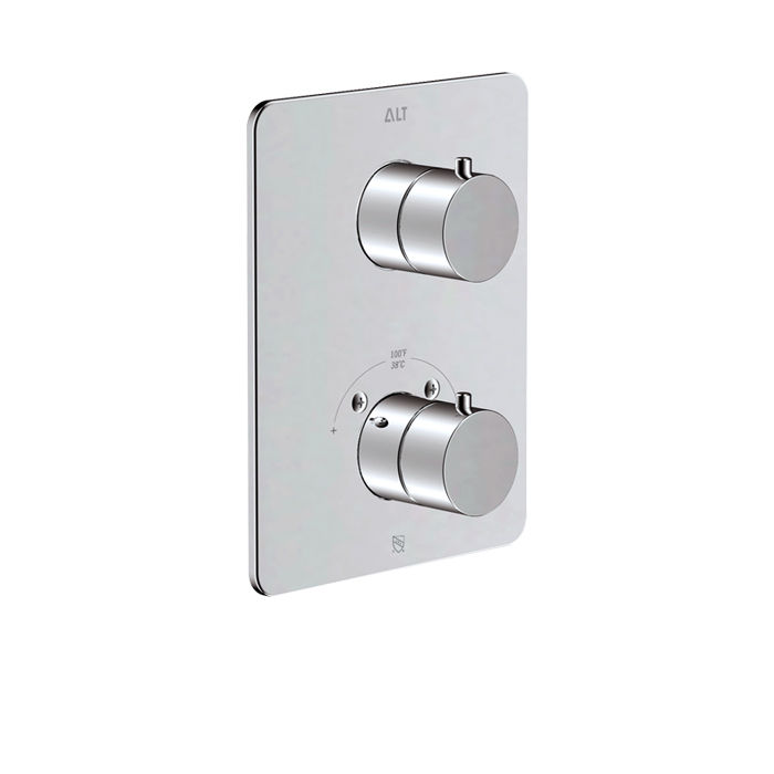 ALT 30892 Via Dante trim set for thermostatic valve with 2-way diverter, shared