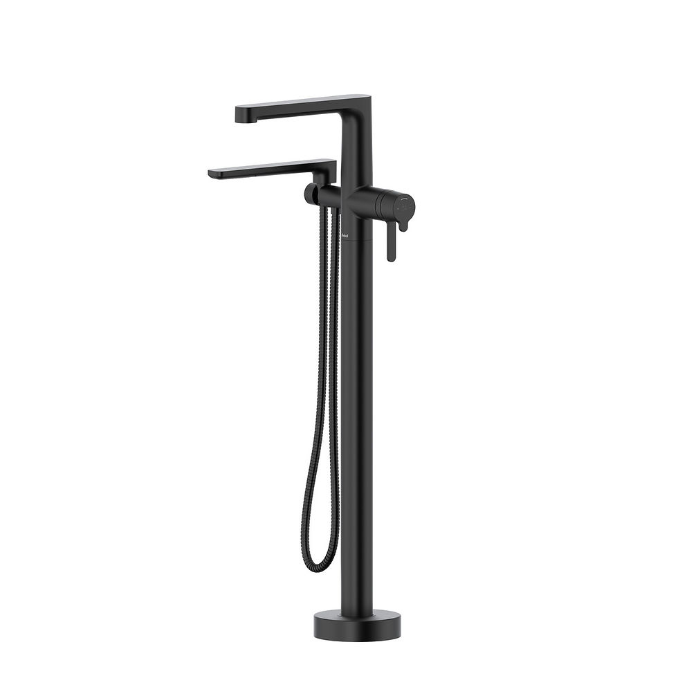 Thumbnail: Riobel Nibi Single Hole Floor Mount Tub Filler Trim Only