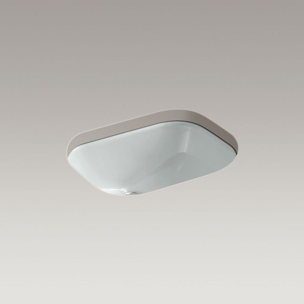 Thumbnail: Kohler Tahoe 20" rectangular undermount bathroom sink — K-2890-4U