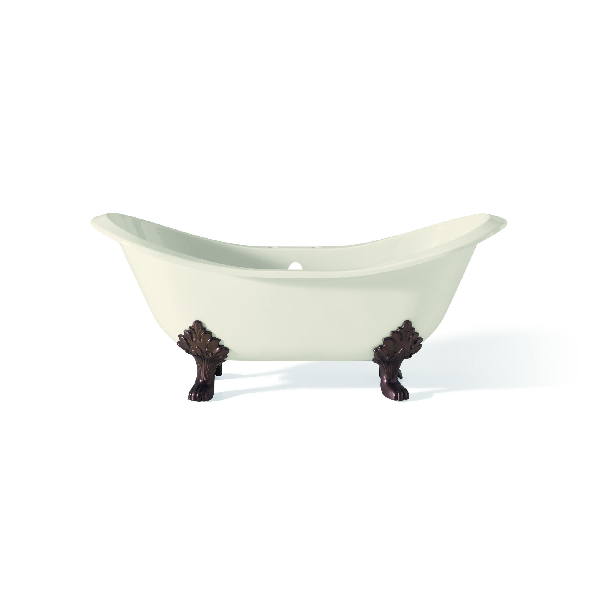 Cheviot 61" Regency Cast Iron Tub w/ Lion Feet, Biscuit, 7" Drillings