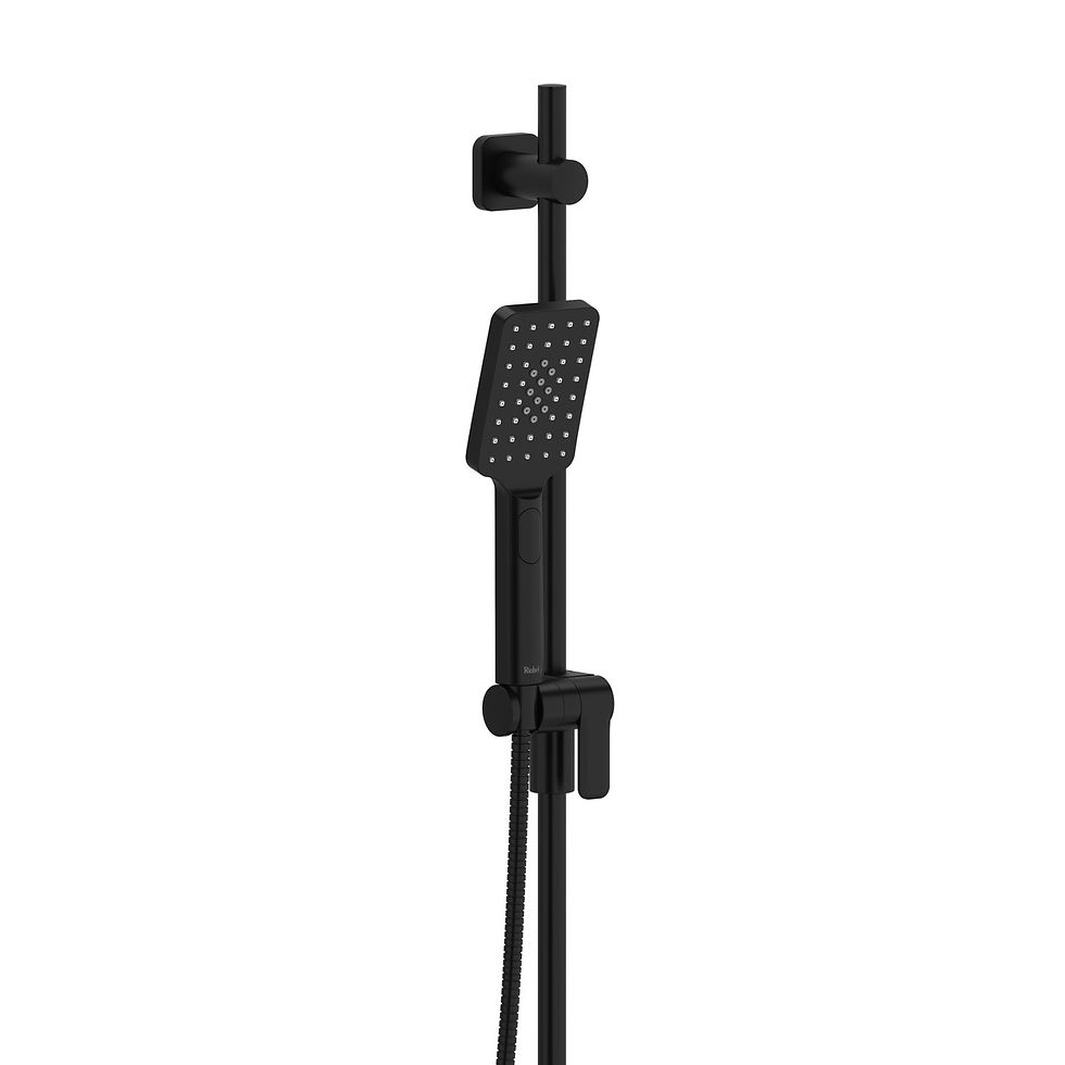 Thumbnail: Riobel Handshower Set With 36" Slide Bar and 3-Function Handshower — 4835