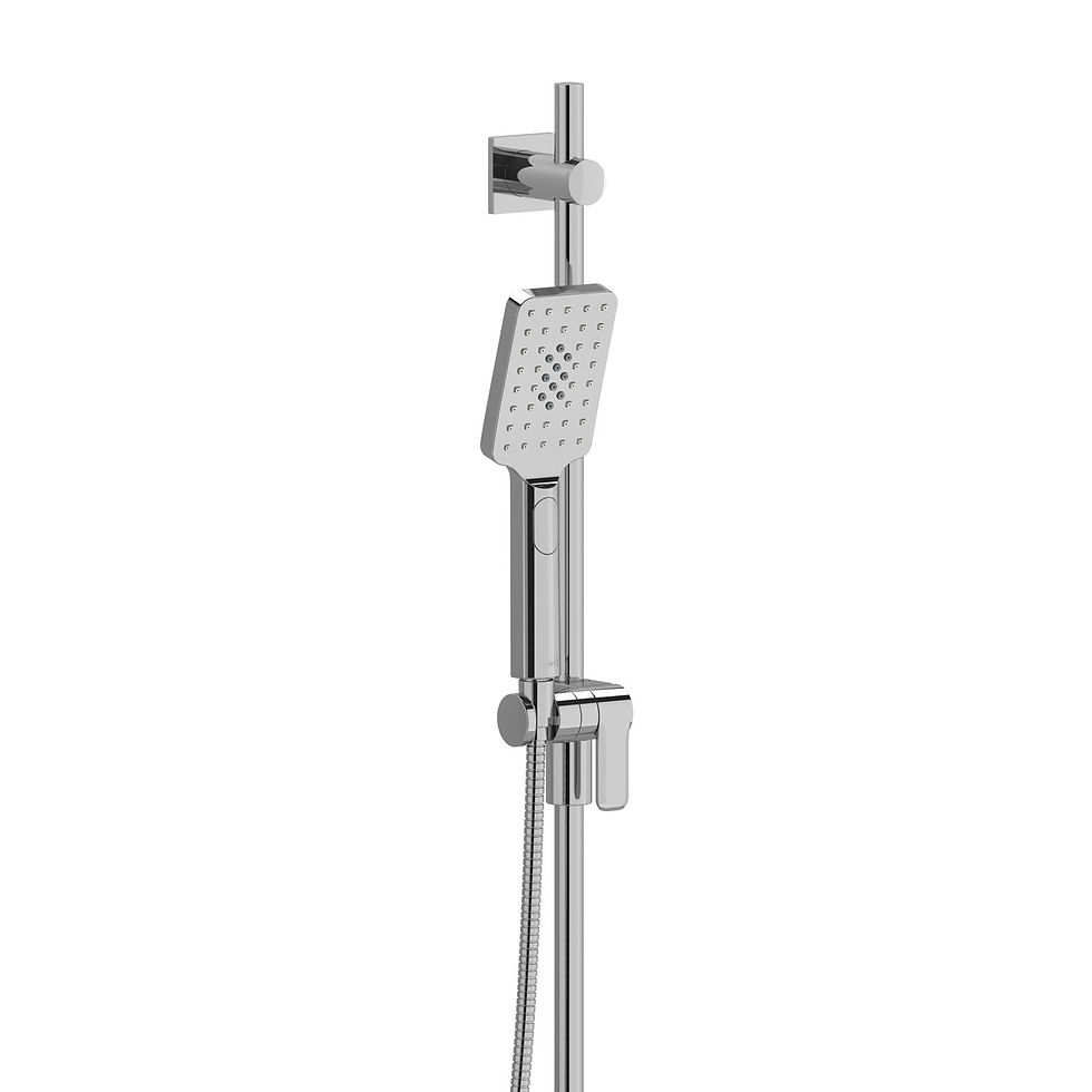 Thumbnail: Riobel Handshower Set With 36" Slide Bar and 3-Function Handshower — 4825