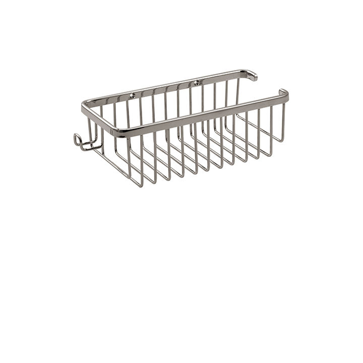 Aquabrass Baskets Rectangular basket with razor handle - 2054