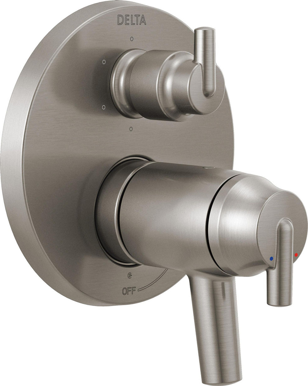 Thumbnail: Delta Delta TempAs… Contemporary Two-Handle Valve Trim — T27T959