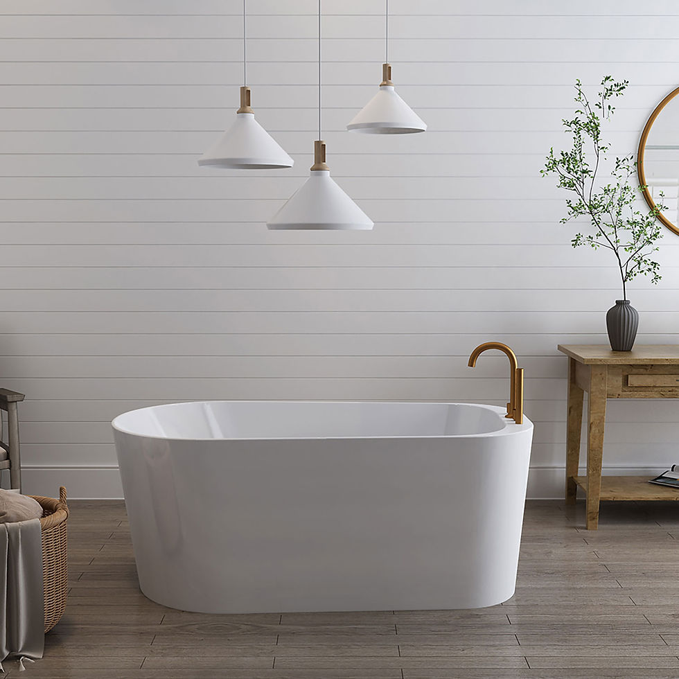 Thumbnail: Zitta Velo acrylic freestanding tub