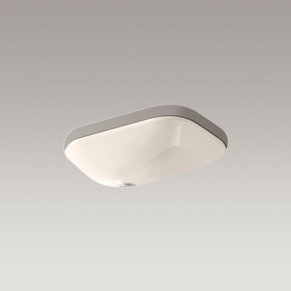 Thumbnail: Kohler Tahoe 20" rectangular undermount bathroom sink — K-2890-4U