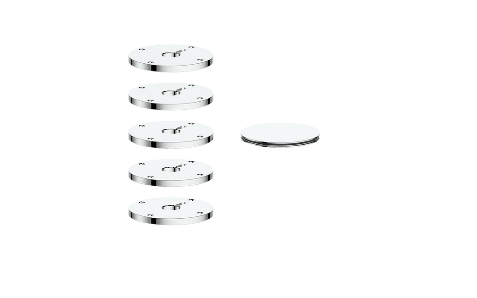 Thumbnail: Vogt Mond Accents for High-Flow Valve, 4 Stops, Cross/Crescent Handles AZ