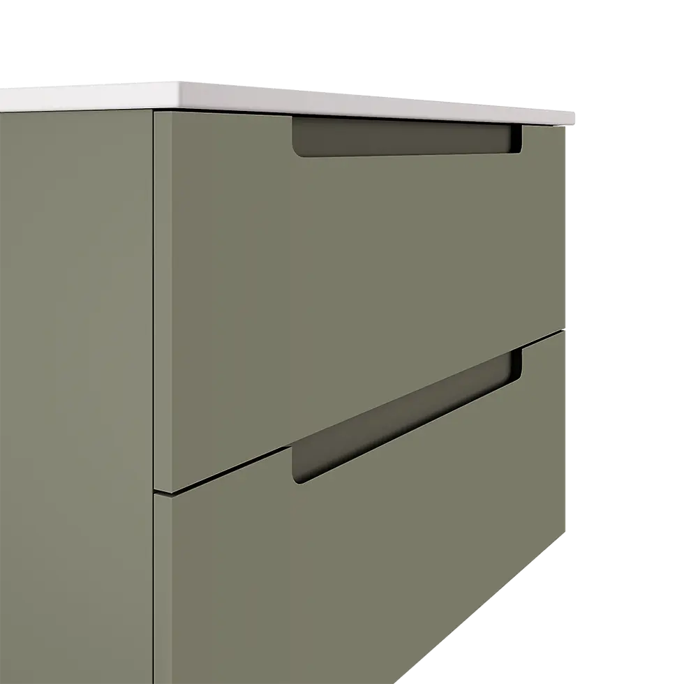 Thumbnail: ICO Coda Two Drawer Wall-Mounted Vanity