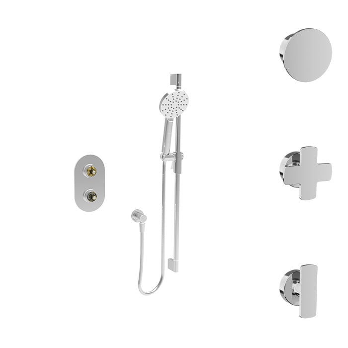 BARIL Complete thermostatic pressure-balanced shower kit (handle… — PRO-4153-80