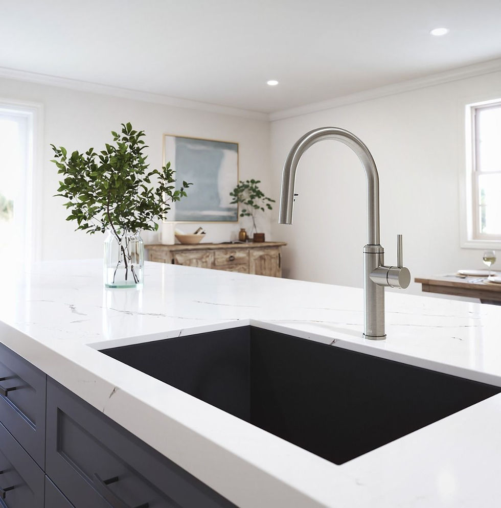 Thumbnail: Kalia ENORA DIVER Single Handle Kitchen Faucet Pull-Down Dual Spray