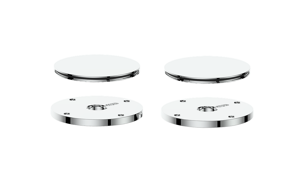 Thumbnail: Vogt Mond Colour Accents for 8" Faucet & 2/3-Way Valve, Moon Handles AZ