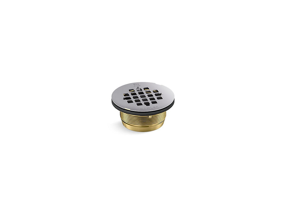 Thumbnail: Kohler Round brass shower receptor drain — K-22675