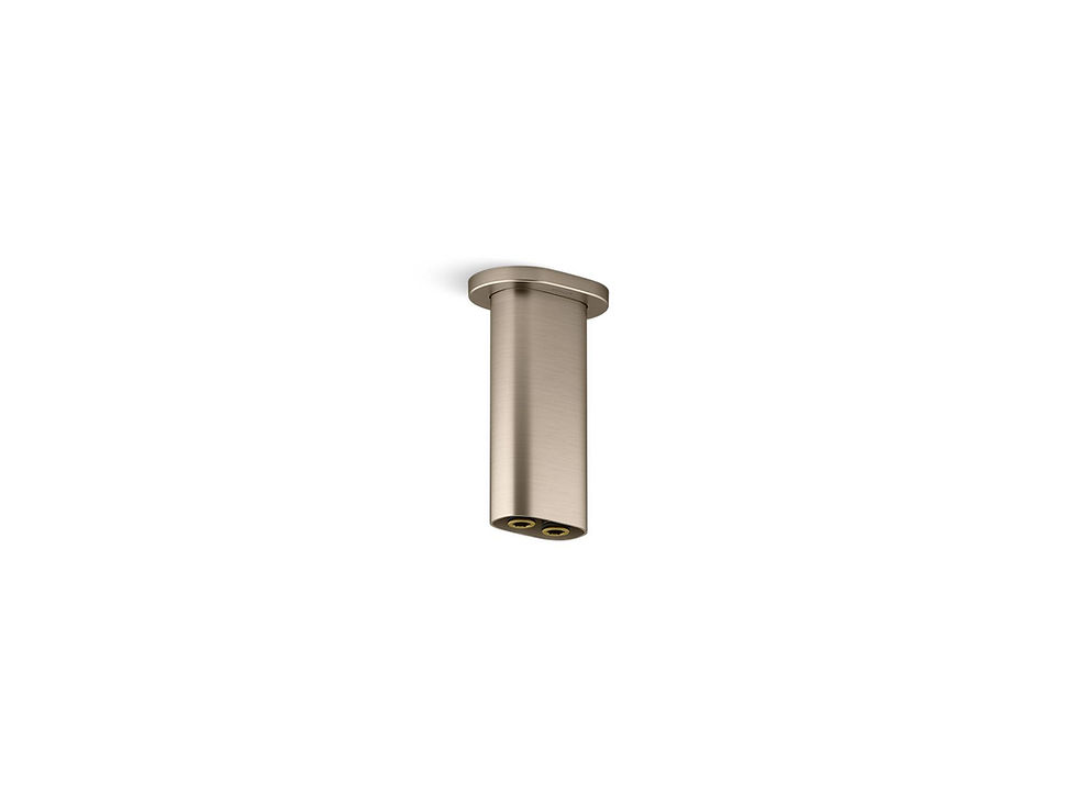 Thumbnail: Kohler Statement 5" ceiling-mount two-function rainhead arm and flange — K-26325