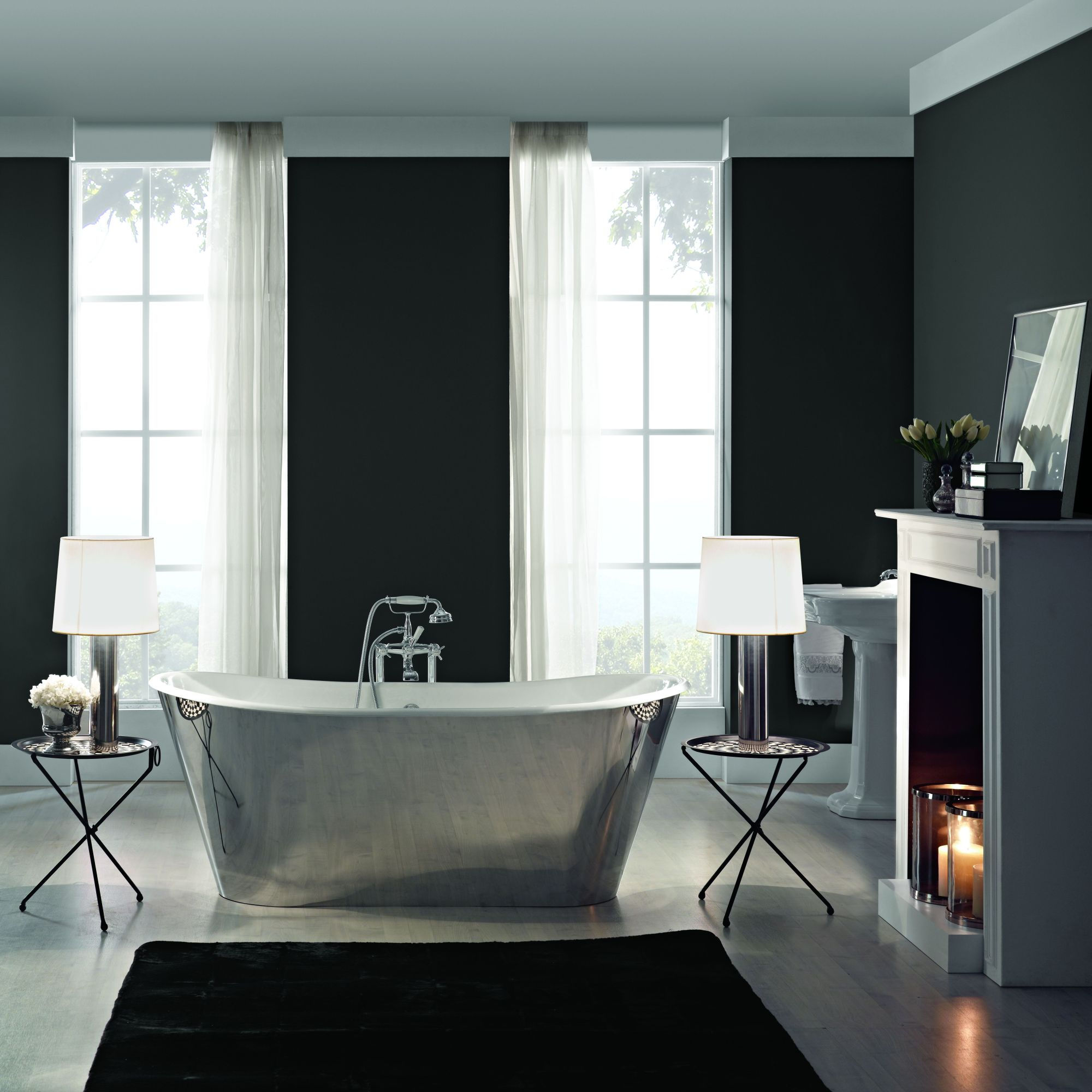 Cheviot Master Collection Iris Cast Iron Bathtub