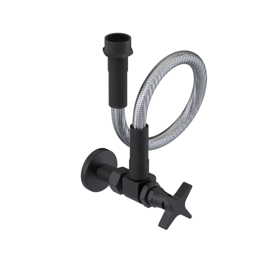 Rubinet toilet supply kit - Contemporary EXPOSED