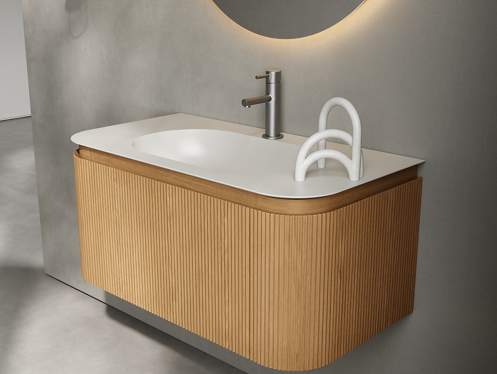 Thumbnail: Bagno Italia Piano Collection vanity and top