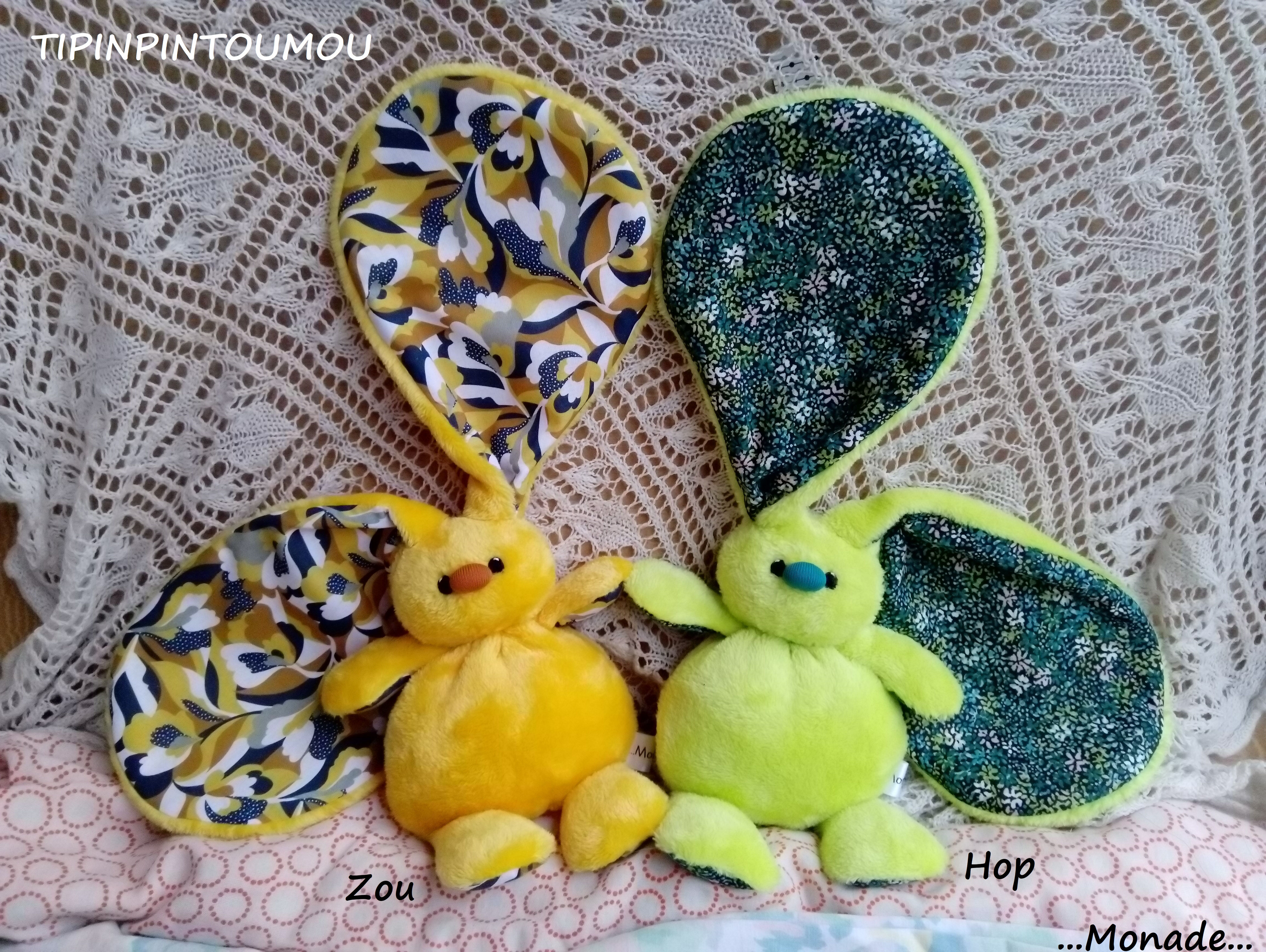 Tipinpintoumou Zou (adopté), Hop (adopté) (Oeko-Tex)