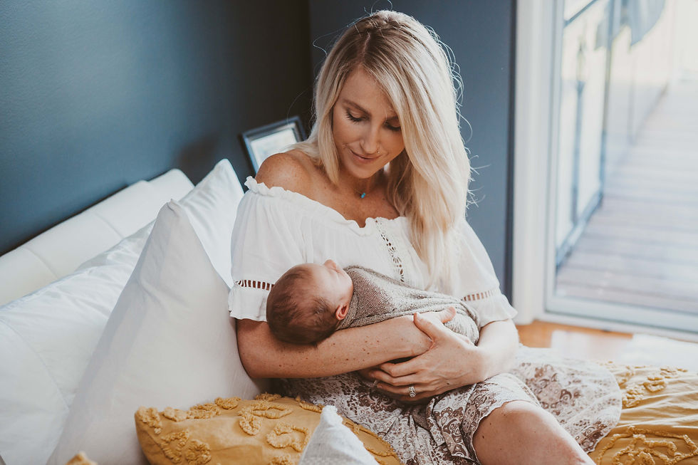 Beautiful mother and her baby
