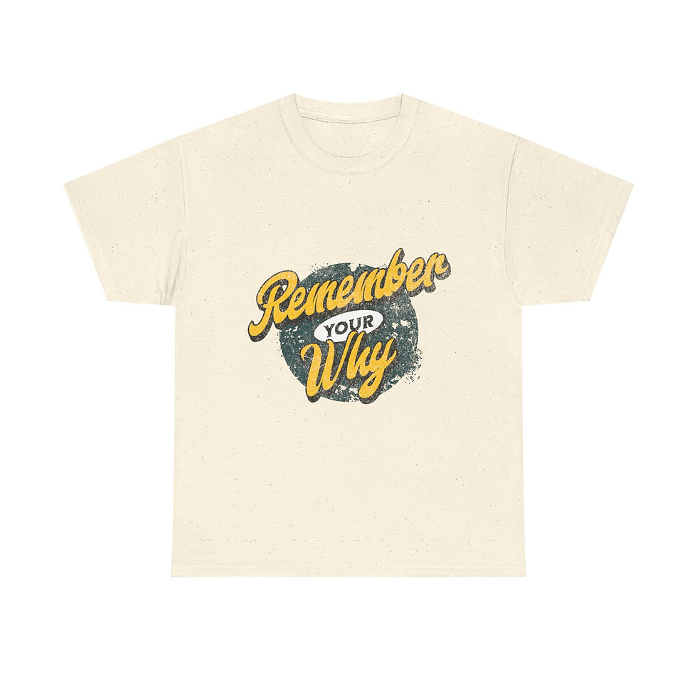 Thumbnail: Remember Your Why Unisex Heavy Cotton Tee