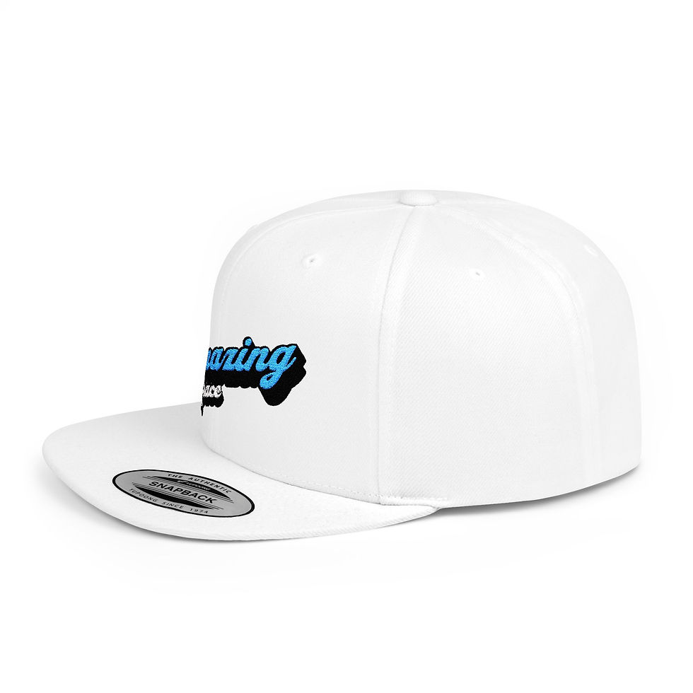 Thumbnail: Stylish Amazing Grace Embroidered Flat Bill Snapback Hat