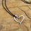Thumbnail: Cuore Tridimensionale #2 silver-coated pendant