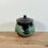 Thumbnail: Sugar jar, handmade, thrown, studio pottery, hakeme, slipware, high fired terra cotta, St Ives, Cornwall