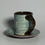 Thumbnail: Slip Decorated Espresso Cup and Saucer