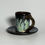 Thumbnail: Slip Decorated Espresso Cup and Saucer