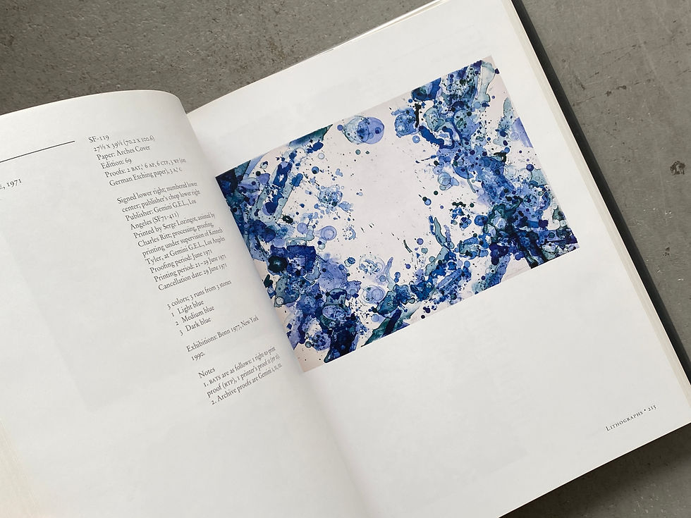 サムネイル： THE PRINTS of SAM FRANCIS A Catalogue Raisonne 1960 -1990