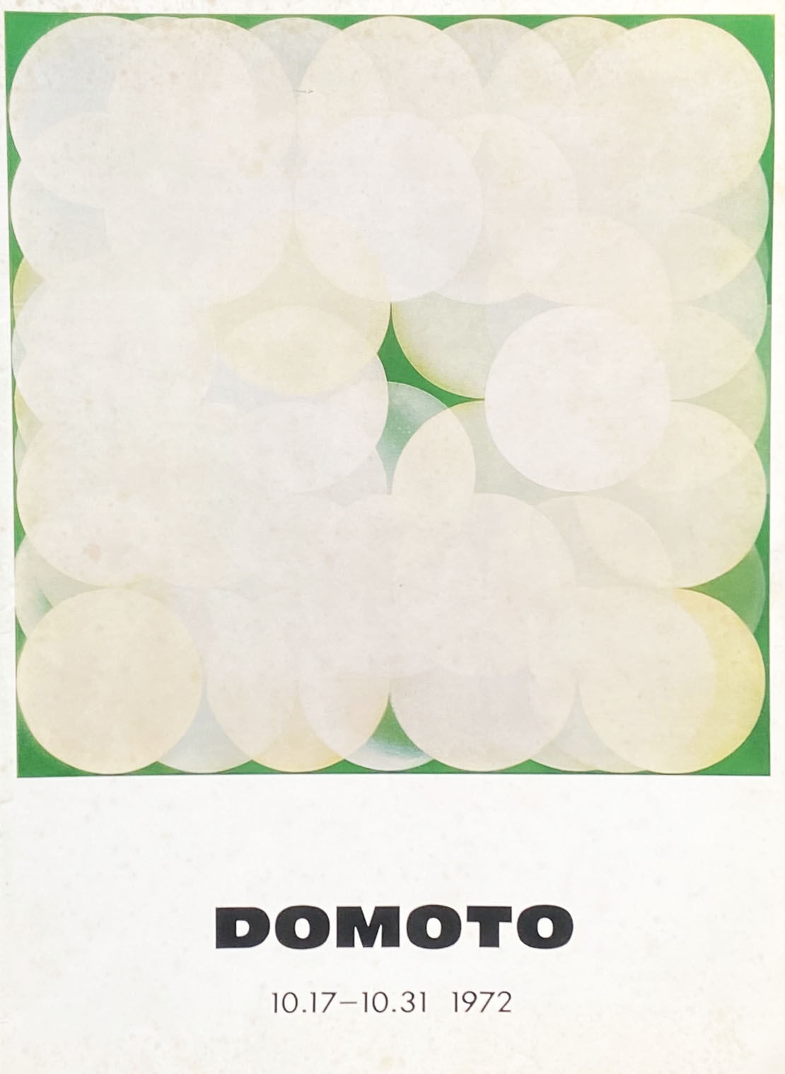 DOMOTO 1972.10.17-10.31 | 堂本尚郎 展示会冊子