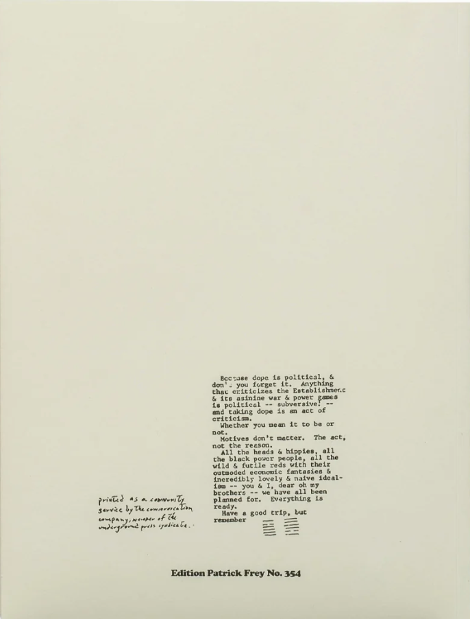 Thumbnail: HEADS TOGETHER. WEED AND THE UNDERGROUND PRESS SYNDICATE 1965–1973