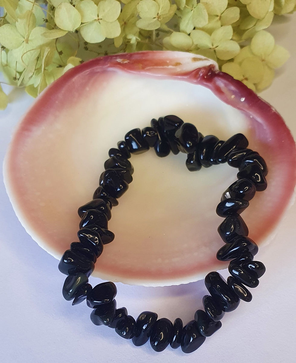 Edelstein Splitterarmband Turmalin,schwarz