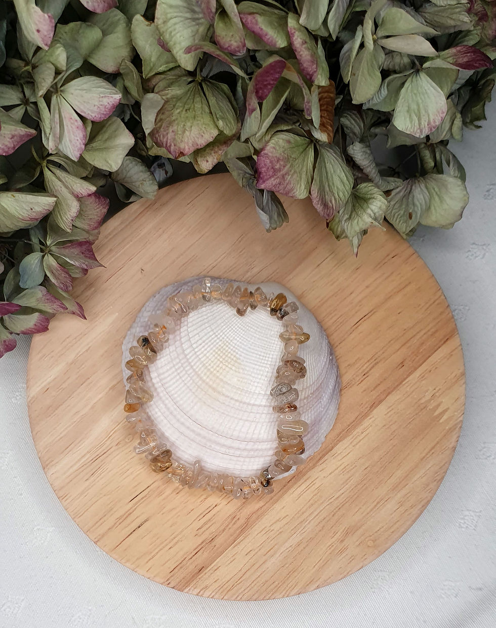 Splitterarmband Rutilquarz