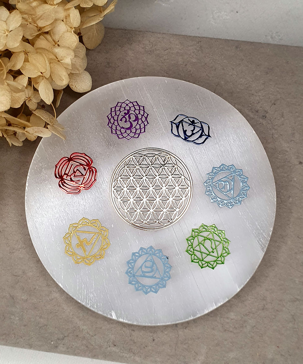 Edelstein Selenit Untersetzer