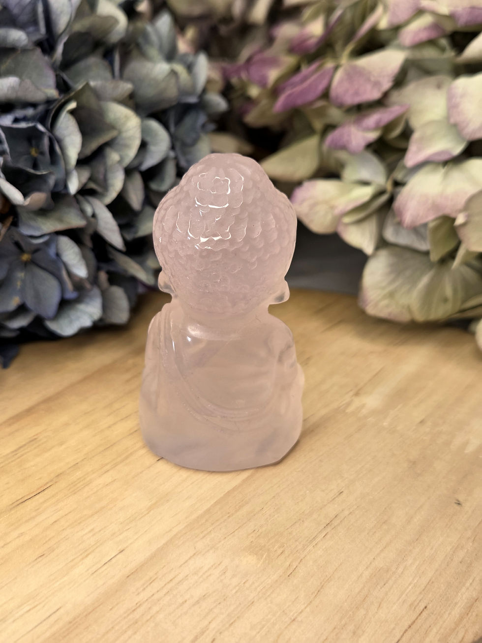 Miniaturbild: Rosenquarz Buddha 