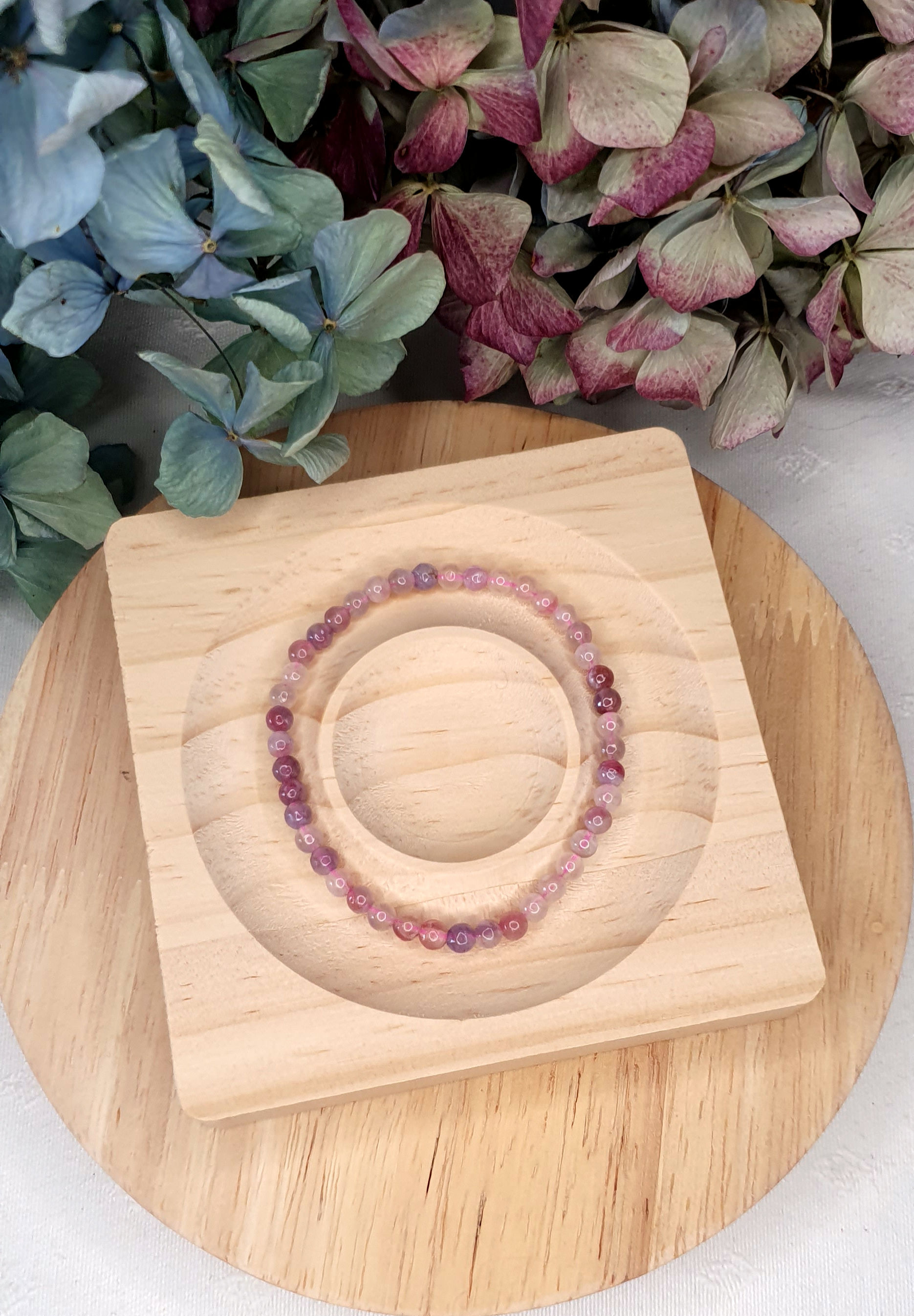 Edelstein Armband pinker Turmalin 4mm