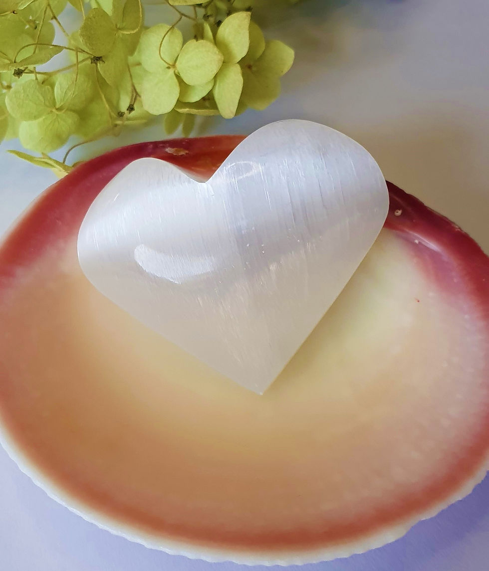 Selenitit Herz
