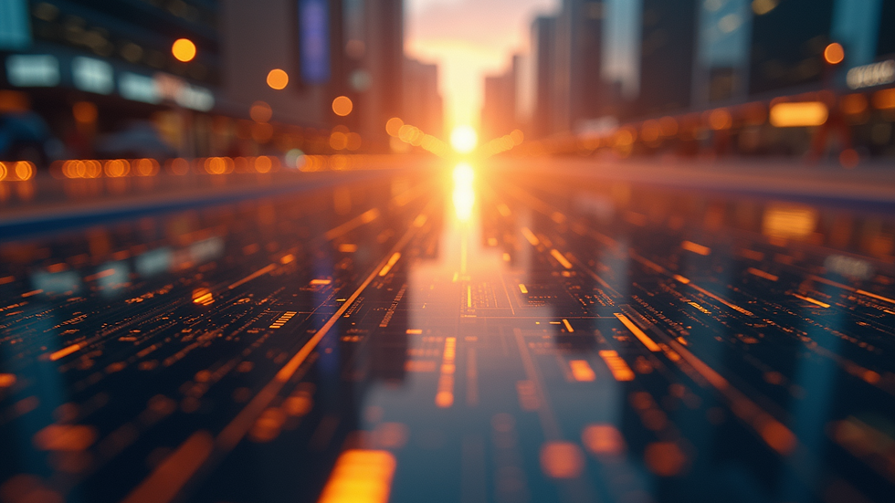 Eye-level view of a conceptual design showcasing the future of cryptocurrency