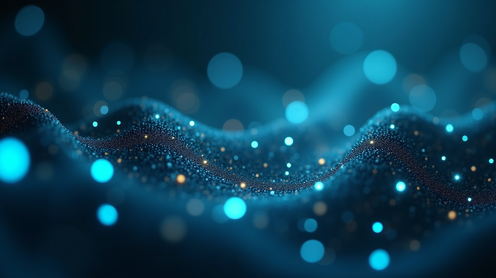 Close-up view of a blockchain network representation