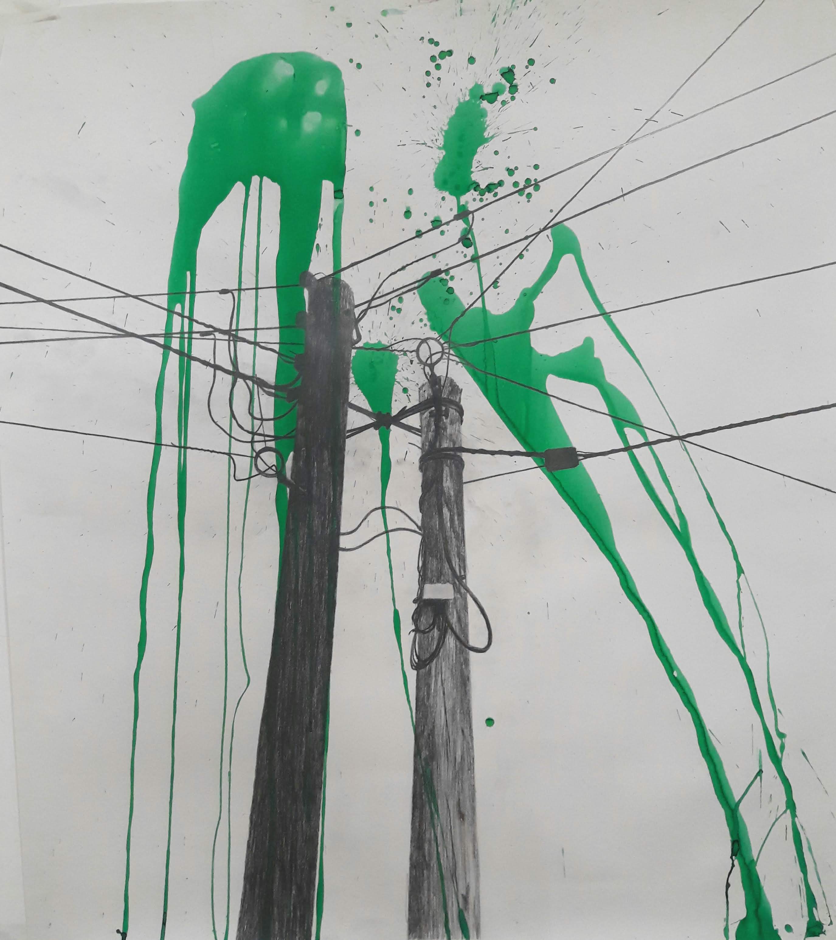 2 poles with splats