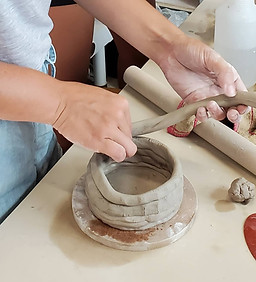 hand building pottery