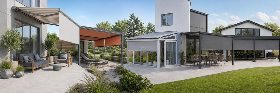 Markisenhersteller-SOLATEX - Outdoor-Ausstellung
