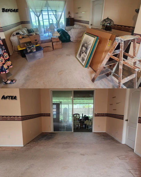 Before & After estate cleanout.