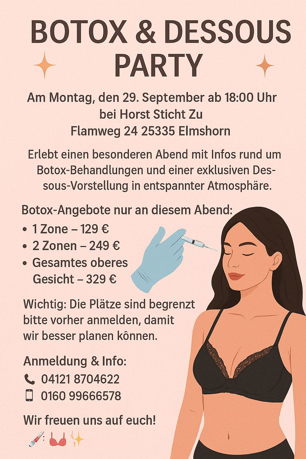 Dessous- & Botox-Party im HSZ Beauty Zentrum Elmshorn