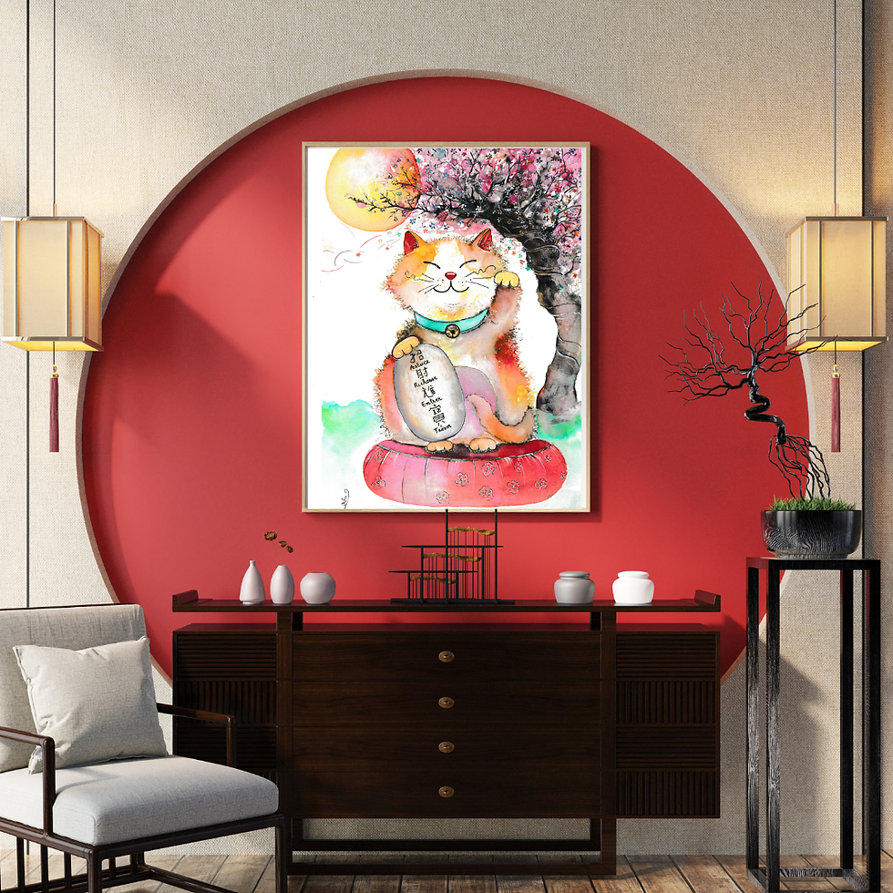 Miniature : Mandarine, Le chat - Formats A6 A5 A4