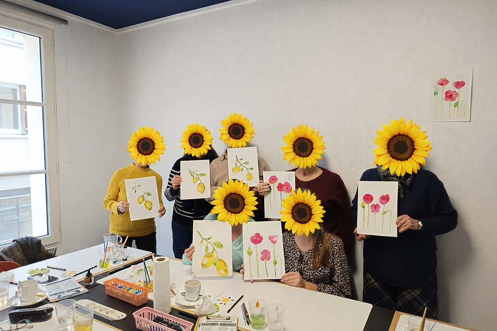 Cours d'aquarelle, initiation