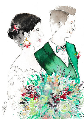Aquarelle sur-mesure